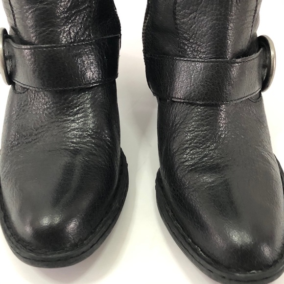 Born Shoes Born Tall Black Leather Boots Size 75 Kaylee Born Shoes Born Tall Black Leather Boots Size 75 Kaylee